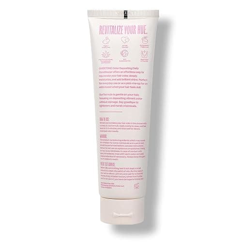 Overtone Daily Color Depositing Conditioner, Pastel Pink, 4.5oz, Hydrating, Damage-Free Temporary Hair Color for All Hair Types with Shea Butter & Coconut Oil, Vegan & Cruelty-Free thumbnail 2