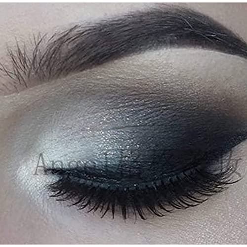 Black Eyeshadow Matte Eyeshadow, Black Eye Make-Up Pressed Fine Powder Palette Eyeshadow High Pigment Longlasting Sweatproof Single Eye Shadow With Mirror And Brush For Performance (Black) - Black thumbnail 4