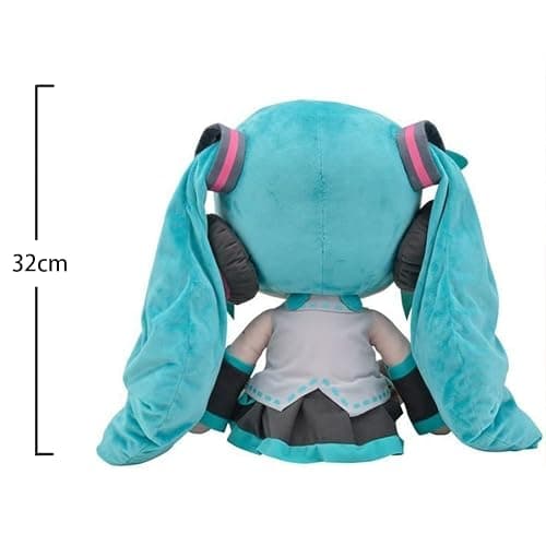 Xinchangda Miku Plush Figures Anime Miku Stuffed Plush Figure 34cm Sitting Character Soft Anime Cushion Home Plushies Pillow Sofa Decoration Bedding Gift thumbnail 3
