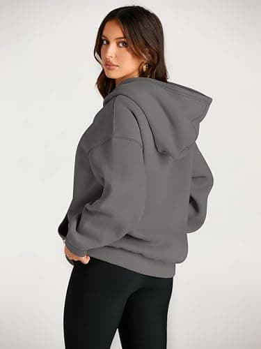 Trendy Queen Womens Oversized Hoodies Fleece Sweatshirts Fall Fashion 2025 Pullover Sweaters Winter Clothes thumbnail 4