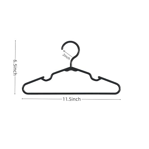 60 pcs MINI TANKTOP Hangers,Non-Slip Laundry Infant Pant Hanger for Newborn Clothes,Ultra-Thin Child Coat Hanger for Girl Boy Toddler Kids thumbnail 3