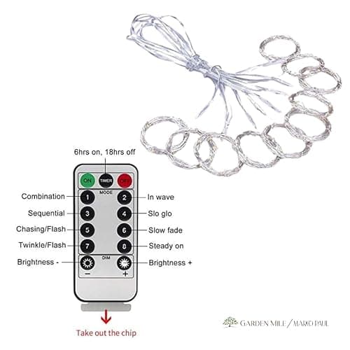 Marco Paul 300 Warm White LED String Curtain Light with 10 Strands USB Hanging Net Lighting Home Party Christmas Waterfall Hanging Plug in String Lights Waterproof Window Lights Durable Oudoor Indoor thumbnail 4