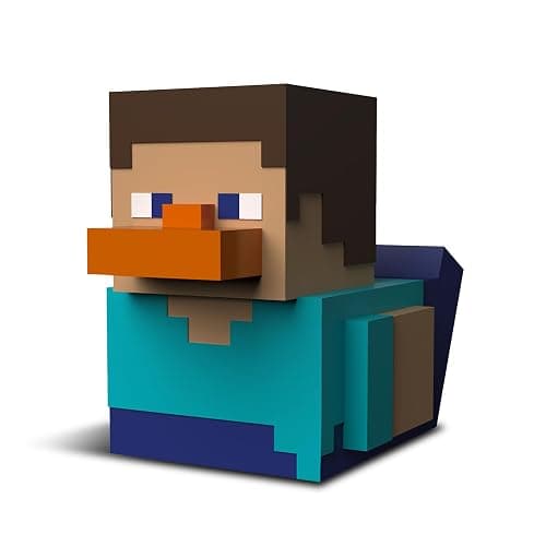 TUBBZ First Edition Steve Collectible Vinyl Rubber Duck Figure - Official Minecraft Merchandise - TV, Movies & Video Games - Image 1