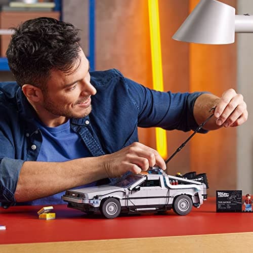 LEGO Icons Back to the Future Time Machine 10300, Model Car Building Kit Based on the Delorean from the Iconic Movie, Perfect Build for Teens and Adults Who Love to Create thumbnail 2