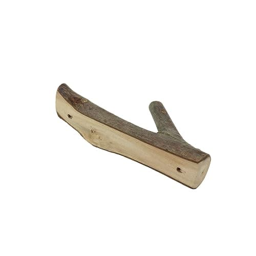 Tsnamay 8Pcs Real Wood Tree Branch Wall Hook, Farmhouse Rustic Decorative Wooden with Bark Trunk Thickness 2cm-3cm with Screw thumbnail 6