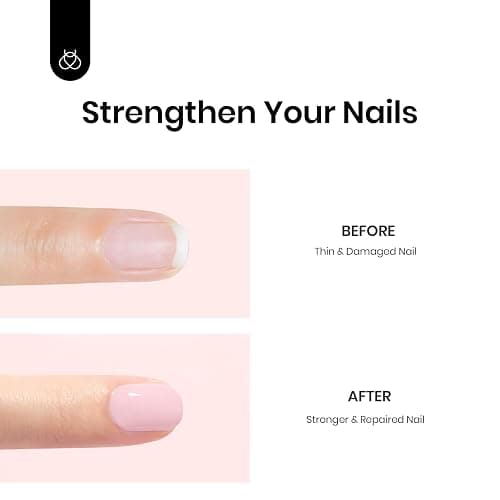 Beetles Pink Base Gel Nail Polish 1 Pcs 15ml: Nude Pink 5 in 1 Pastel Builder Jelly French Tip Base Color Gel Polish Strengthener Soak Off U V LED Lamp Cure Nail Art thumbnail 5