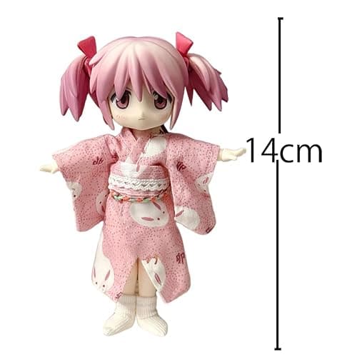 YLQANONG Kaname Madoka Figures Movable Interchangeabl Face Real Cloth Anime KanameMadoka Jointed Figure Statues PVC Anime Action Figurine 5.5IN thumbnail 3