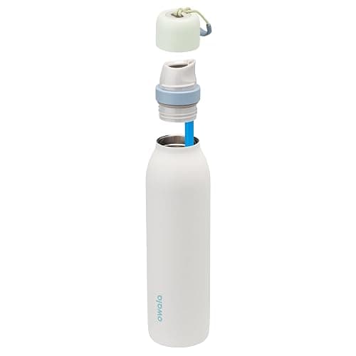 Owala FreeSip Twist Insulated Stainless Steel Water Bottle with Straw for Sports and Travel, BPA-Free, 24-oz, Green/White (Iced Breeze) thumbnail 6