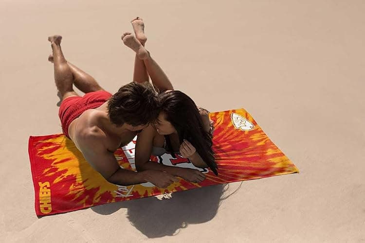 Northwest NFL Kansas City Chiefs Unisex-Adult Beach Towel, 30" x 60", Psychedelic thumbnail 2