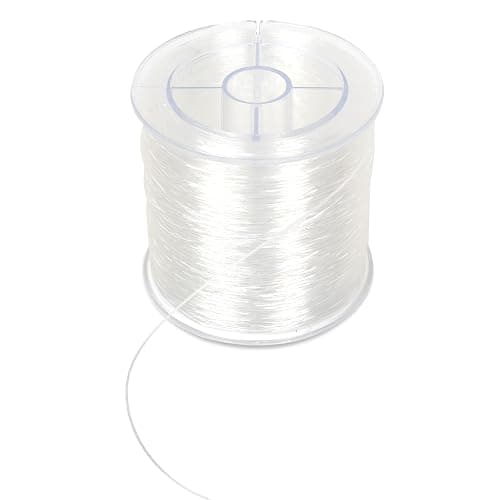 Clear Elastic String for Bracelets,0.8 mm 607 Feet Jewelry Making Beading Thread, Transparent Stretchy Bracelet String - Image 1