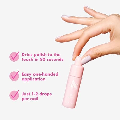 Olive & June Dry Drops | Quick Drying Polish Drops with Jojoba Oil | Touch-Dry in 80 Seconds | Easy One-Handed Application | Vegan & Cruelty-Free | Infused with Jojoba Oil thumbnail 3