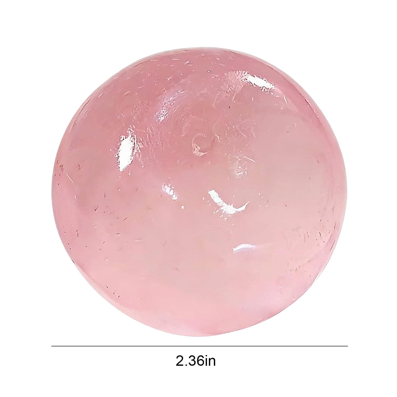 Coconut Oil Stres s Ball Squishies, Slow Rising Coconut Oil Squeeze Ball Clear Jelly Fidget Stres s Balls, Non-Sticky, Easy to Clean thumbnail 6