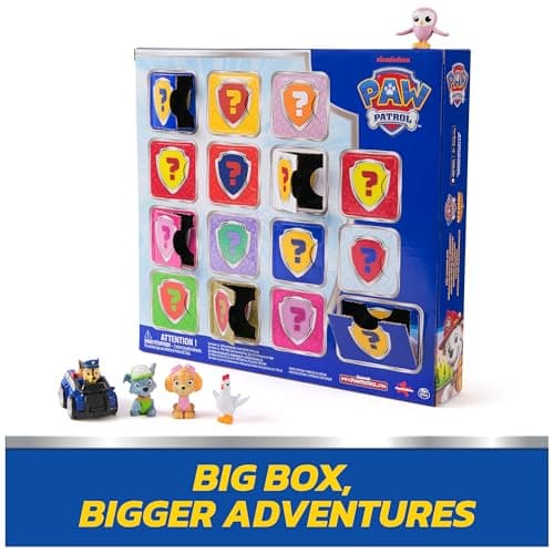 Paw Patrol Rewards Box Gift Pack, 8 Mini Figures, 2 Animal Figures, 4 Sticker Sheets & 1 Pup Squad Racer, Kids Toys for Boys & Girls Ages 3 and Up thumbnail 6