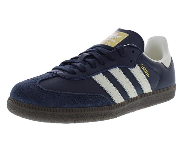 adidas Samba Og Mens Shoes Size 6.5, Color: Night Navy/Cream White/Gum-Blue - Image 1