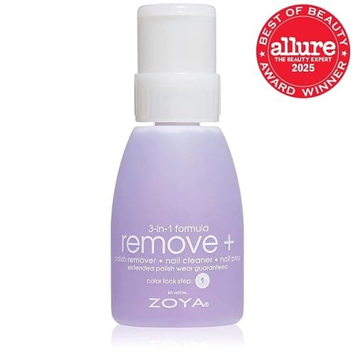 ZOYA Remove Plus Acetone Nail Polish Remover with Big Flipper Bottle, Powerful, Safe and Gentle, 3-in-1 Remover + Cleanser + Prep, Award-Winning Big10Free, 8 Fl Oz thumbnail 2