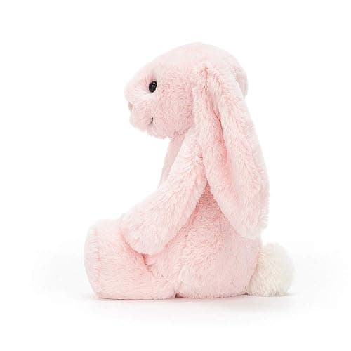 Jellycat Bashful Pink Bunny Stuffed Animal, Medium | Dimensions: 12.2in x 4.7in x 3.5in Sitting Height: 9in thumbnail 2