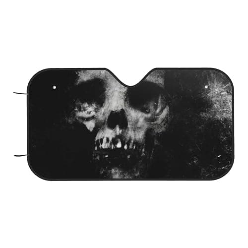 Scary Halloween Spooky Skull Horror Windshield Sunshade for Car SUV Truck Foldable Uv Ray Reflector Front Window Sun Shade Visor Shield Cover - Scary Halloween Spooky Skull Horror thumbnail 9