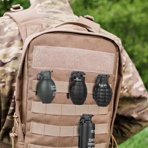 Tomatong Toy-Hand Grenade for CS Battle Game,with 9 Foam Ammo Model Tactical CS-Grenade Fun Impact Gel Toys Halloween Outdoor Sport for Age 14 Years Old and up and Adults,Black thumbnail 6