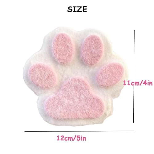 Handmade Big Cat Paw Silicone Squeeze Toys for Stress Relief, 5 Inch X-Large SizeCat Paw Giant Paw Squishy Sensory Toys for Anxiety&Relaxation (White) thumbnail 2