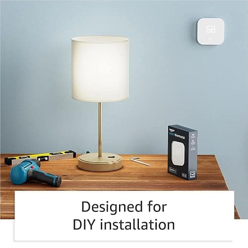 Amazon Smart Thermostat – Save money and energy - Works with Alexa and Ring - C-wire required - Thermostat only - Thermostat only thumbnail 5