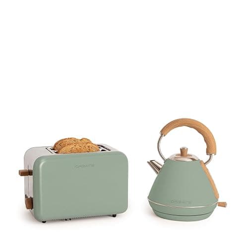 CREATE/PACK TOAST RETRO + KETTLE RETRO M/Grille-pain avec bouilloire vert sauge/Bouilloire 1 L - Image 1