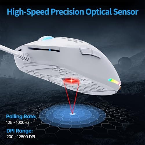 TMKB Falcon M1SE Ultralight Honeycomb Gaming Mouse and T61SE 60% Mechanical Gaming Keyboard Combo thumbnail 8