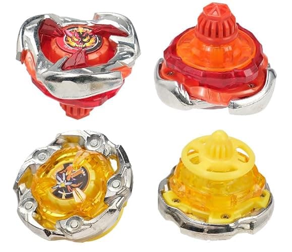 Battling Burst Gyro Blade Toy Set Gift 12 Burst Spinning Tops 2 Two Way Launchers Grip Starter for Boys Children Kids 6 8 10 12+ Battle Game with Portable Box thumbnail 6