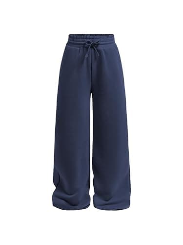 SOLY HUX Girl's Straight Wide Leg Sweatpants Casual High Waisted Baggy Joggers Track Pants - Image 1