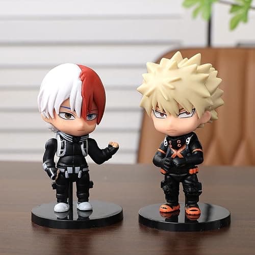 YLQANONG MHA Midoriya Izuku Figures 6PCS Todoroki Shouto/Toga Himiko Anime Figure Statues Anime Action Figurine 12CM thumbnail 5