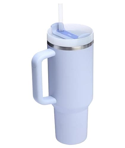 STANLEY Quencher H2.0 Tumbler with Handle and Straw 40 oz | Flowstate 3-Position Lid | Cup Holder Compatible for Travel | Insulated Stainless Steel Cup | BPA-Free | Dew Drop thumbnail 4