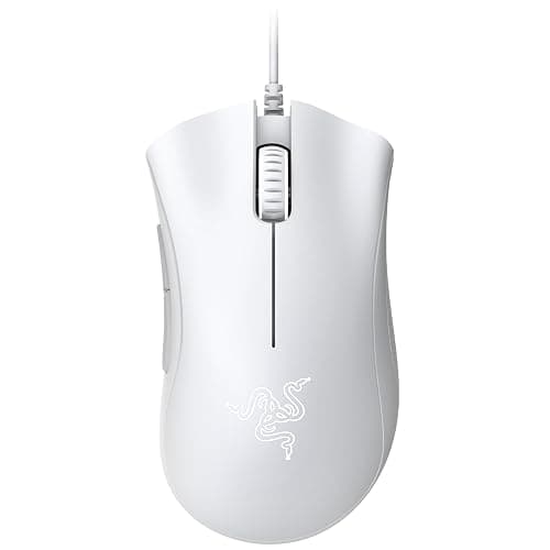 Razer DeathAdder Essential (2021) - Souris Gaming Filaire avec Capteur Optique de 6400 DPI (Design Ergonomique, 5 Boutons Programmables, Jusqu'à 10M de Clics) Blanc - Image 1