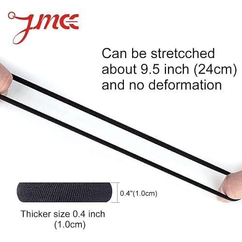 J-MEE Hair Bands Hair ties for Thick Hair 100PCS Seamless Cotton Simply Ponytail Holders Headband Scrunchies Hair Accessories No Crease Damage (Neutral Colors) thumbnail 2