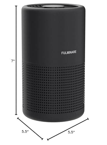 Air Purifiers for Bedroom, FULMINARE H13 True HEPA Air Filter, Quiet Air Cleaner With Night Light, Portable Small Air Purifier for Home, Office, Living Room thumbnail 10