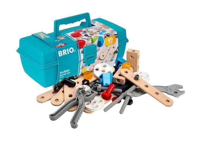 BRIO Builder 34586 Box 49 TLG. - Das kreative Konstruktionsspielzeug aus Schweden - Einsteiger-Set im praktischen Werkzeugkoffer - Für Kinder ab 3 Jahren thumbnail 3
