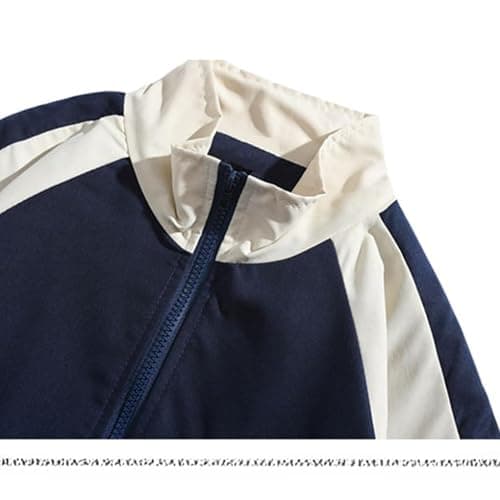 Y2k Jacket Acubi Fashion Y2k Windbreaker Jacket Women Vintage Racing College Jacket Colorblock Oversized Harajuku Outfit thumbnail 5