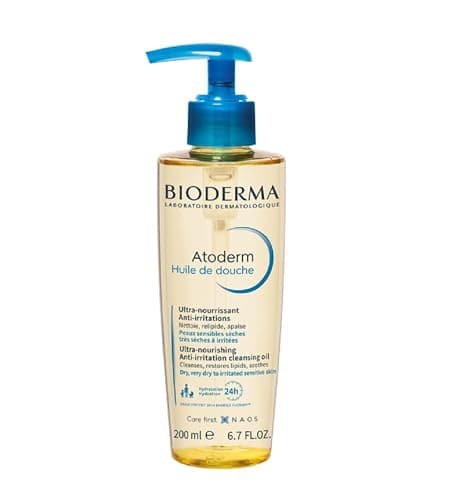 Bioderma Atoderm Shower Oil, Cleansing Oil For Face & Body, Nourishing Cleansing Oil For Dry to Atopic Sensitive Skin For Softer & Smooth Skin For Your Whole Family - Image 1