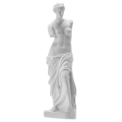 BNPUHIU Venus de Milo Statue, Greek Roman Mythology Goddess Aphrodite Statue, Great Art for Home or Office Decor 11 x 3.15 x 2.16 Inches - White - Image 1
