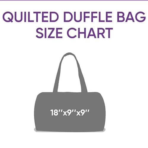 GELAiZi Retro Van Shape Quilted Duffle Printed Bag,Colorful Hippie Peace Sign, Wild Design, Travel Weekender Tote Bag thumbnail 3