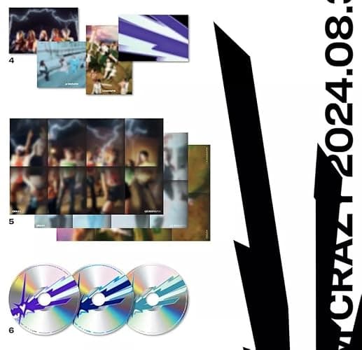 LE SSERAFIM CRAZY 4th Mini Album VOL.1 + Gift Card K-POP SEALED thumbnail 8