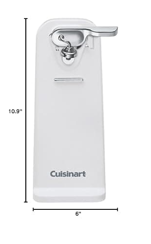 Cuisinart Deluxe Electric Can Opener, Single-Touch Automatic Can Opener, Easy-Clean Detachable Cutting Lever, Nonslip Base, CCO-50N, White thumbnail 2