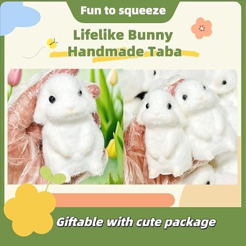 Handmade Taba Squishy Ultra Soft Squishy Fidget Toys Silicone Squeeze Toy for Kids & Adults ( Bunny ) thumbnail 3
