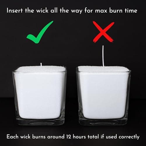 Foton Pearled Candle 18 Oz - Misty Monte Sandalwood Jasmine Scented Non Toxic Luxury Long Lasting Powder Candles up to 120 Hours - Refillable Candle Sand with 30 Wicks for Candle Making thumbnail 4