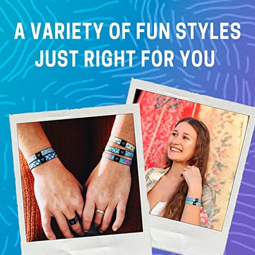 Hang Loose Bands - Southwestern Bracelet for Men, Women & Teens - Comfy Tribal Print and Boho - Western Style Reversible Wristband thumbnail 3