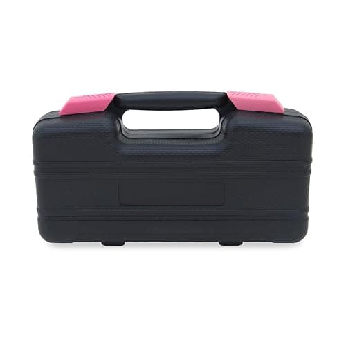 Hantinstom 39-Piece Household Tools Kit Essential Home Repair Set with Plastic Toolbox Ideal for College Students, Home Use & More - 39p-pink thumbnail 4
