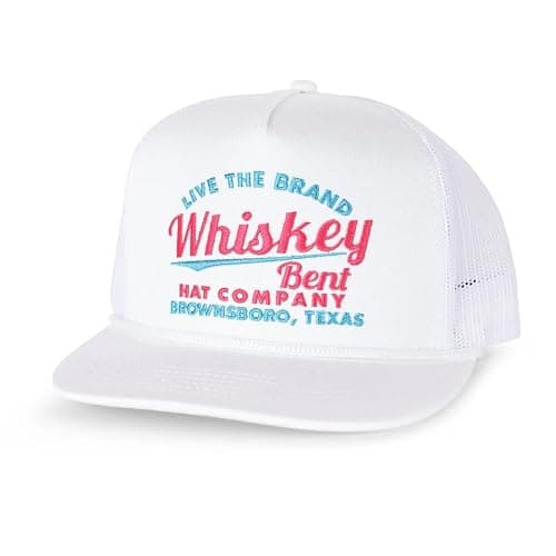 WHISKEY BENT HAT CO. The Cali Adjustable Snapback Western Lifestyle Trucker Hat, High Profile - Image 1