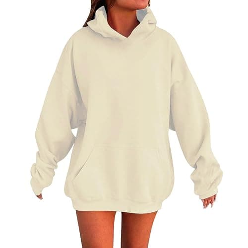 Boys Girls Plain Hoodies Long Sleeve Oversized Hoodie Kids Soft Cotton Hooded Sweatshirts Baggy Preppy Pullover Top thumbnail 2
