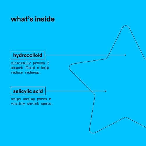 Starface Hydro-Star + Salicylic Acid BIG PACK, Hydrocolloid Patches With Salicylic Acid, Helps Visibly Shrink and Soothe Spots, Cute Star Shape (96 Count) thumbnail 7