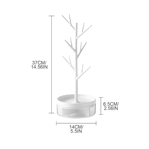 MENGCOOL Jewellery Stand 3 in 1 Jewelry Tree Necklace Bracelet Display Holder Jewellery Organiser Stand for Necklaces Bracelets Rings Earrings and Watches thumbnail 6