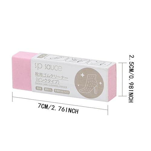 Cleaning Brushes Nubuck And Suede Erasers Stain Removal Shoe Cleaning Erasers Car Seats Leather And Accessories Shoe Care Products for Stainless Steel And Pans (Pink, One Size) thumbnail 2
