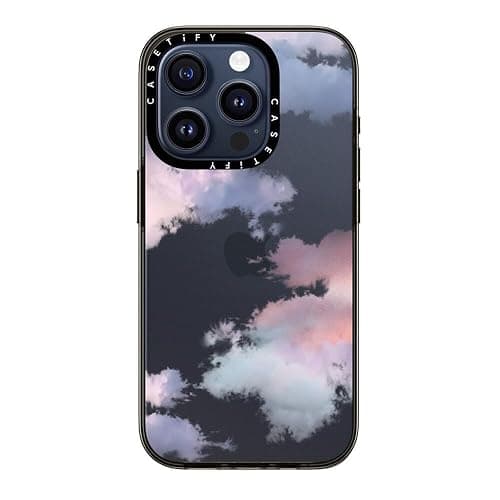 CASETiFY Impact Case for iPhone 12 Pro Max - Clouds White - Clear Black thumbnail 2
